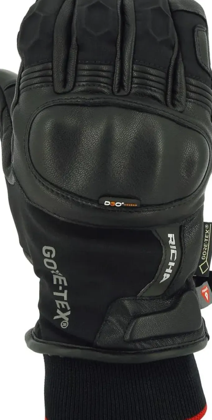 Richa GHENT GORE-TEX GLOVES Black Clearance