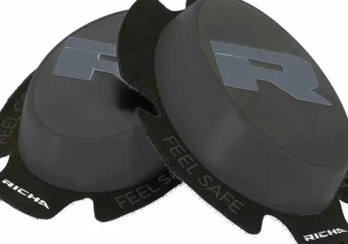 Richa KNEE SLIDERS R Black Fashion